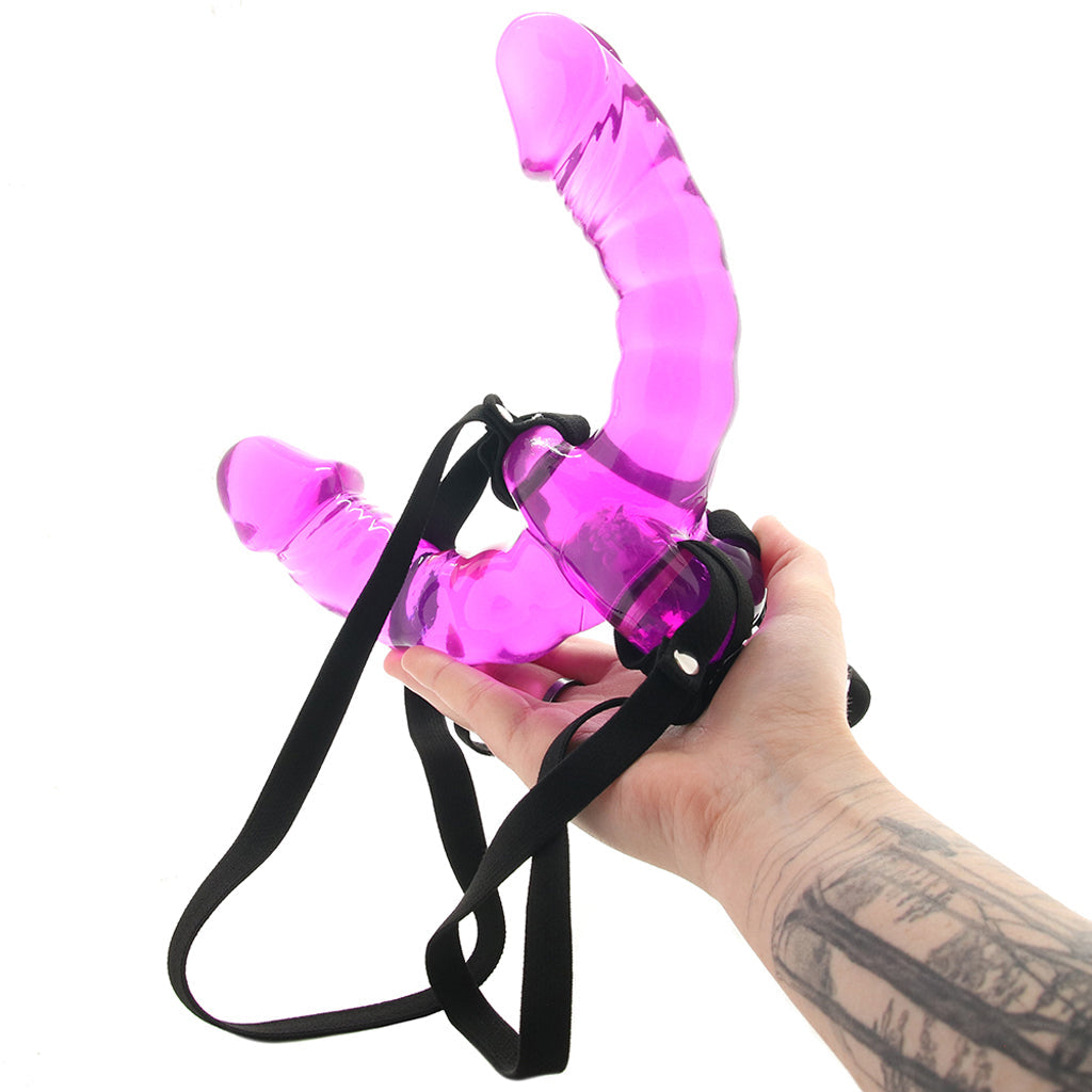 Lux Fetish Pleasure For 2 Double Ended Strap-On Dildo Sex Toys > Strap-On and Harnesses - Tophatter Daily Deals