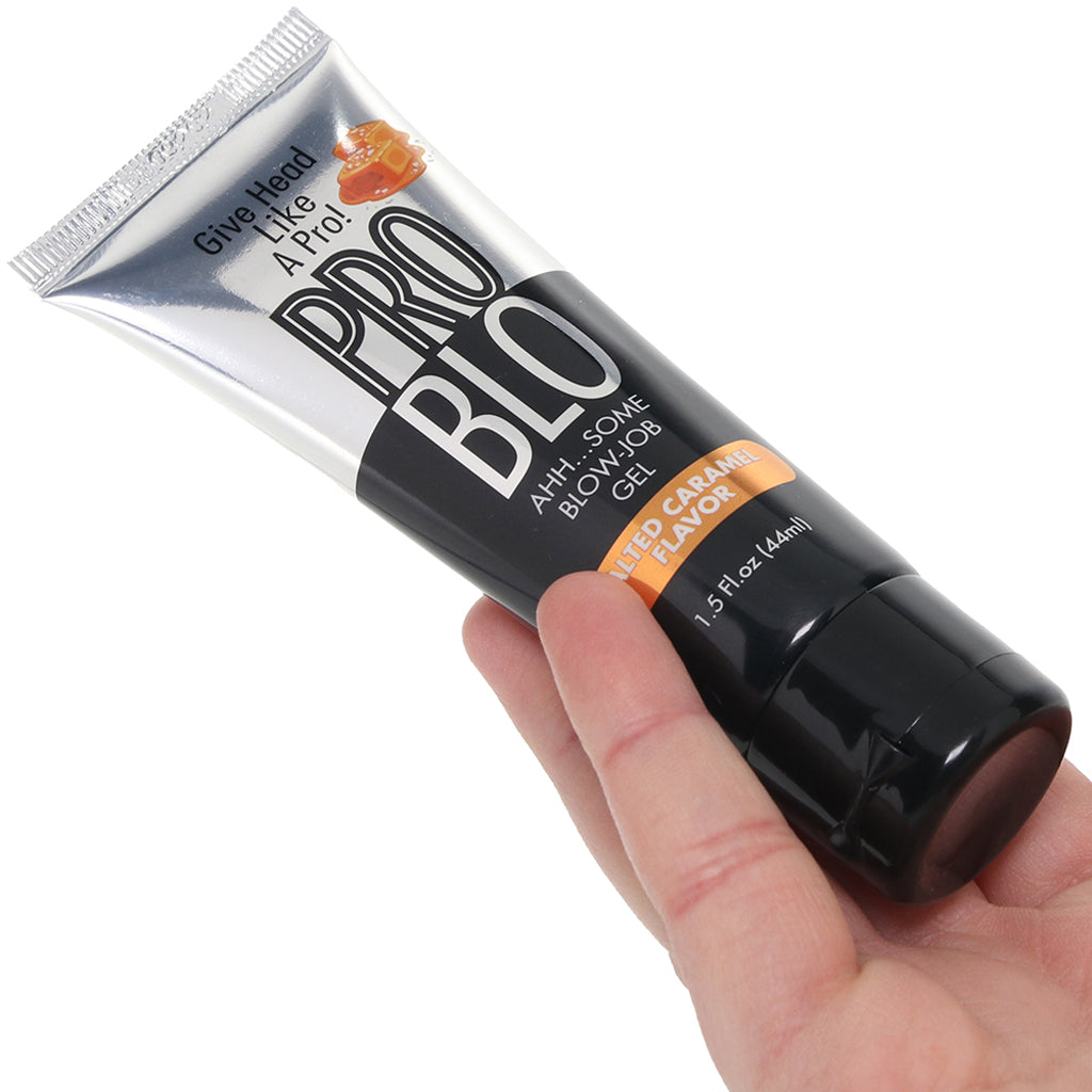 Pro Blo Flavored Oral Gel 1.5oz/44ml in Salted Caramel Lubes and Lotions > Flavored Sex Lubes - Tophatter Daily Deals