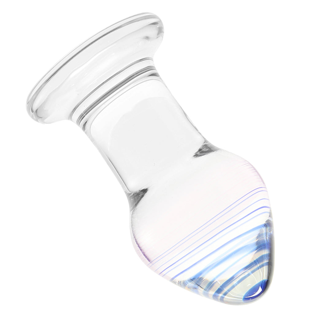 gläs Amethyst Rain Glass Butt Plug - Tophatter's Adult Products Anal Sex Toys > Butt Plugs - Tophatter Daily Deals