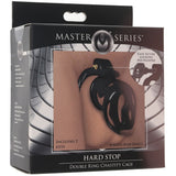 Master Series Hard Stop Double Ring Chastity Cage Bondage and Fetish > Cock and Ball Devices - Tophatter Daily Deals