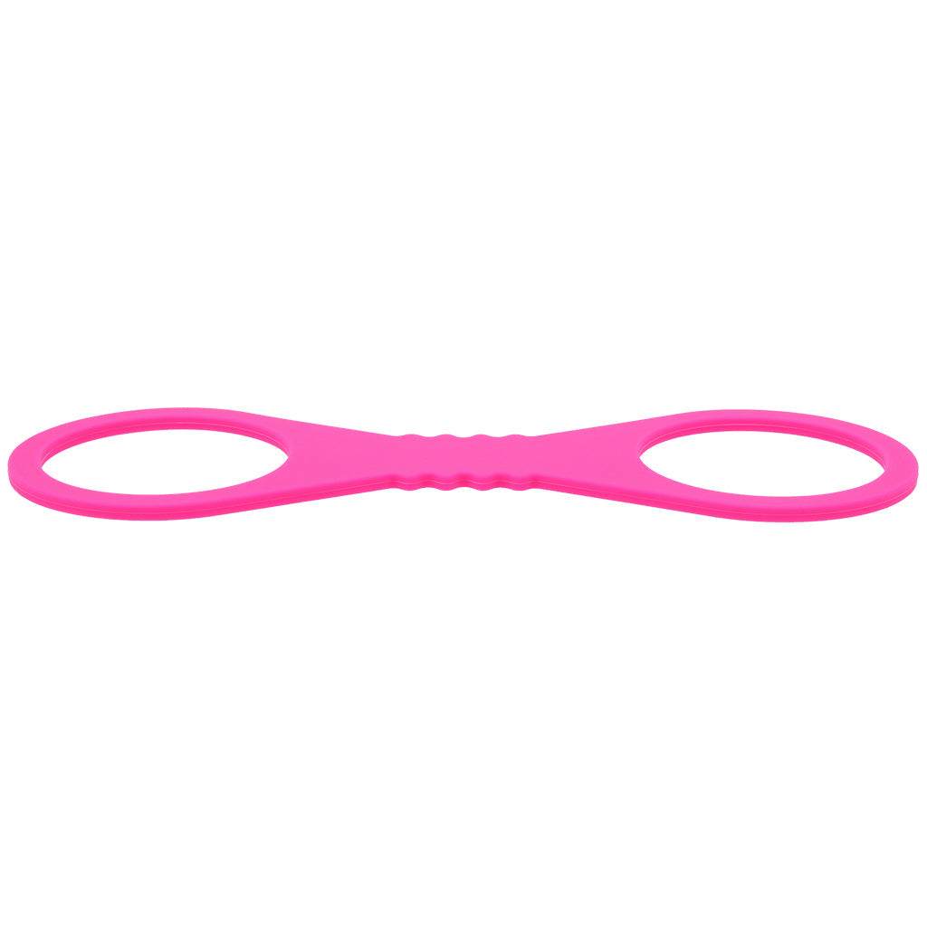 Sex & Mischief Hot Pink Silicone Cuffs in Large Bondage and Fetish > Wrist and Ankle Cuffs - Tophatter Daily Deals