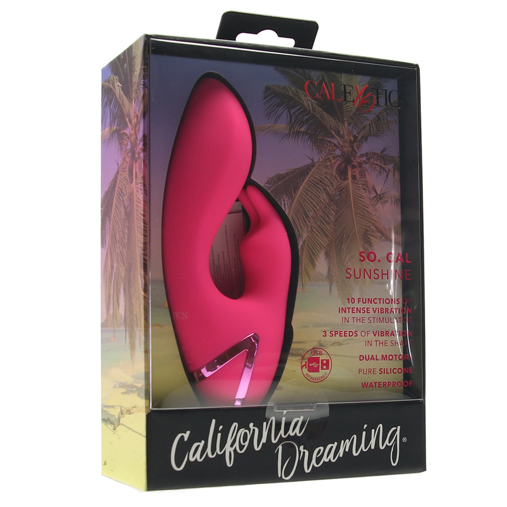 California Dreaming So.Cal Sunshine Rabbit Vibe in Pink - Tophatter's Vibrator Deals Online Vibrators > Rabbit Vibrators - Tophatter Daily Deals