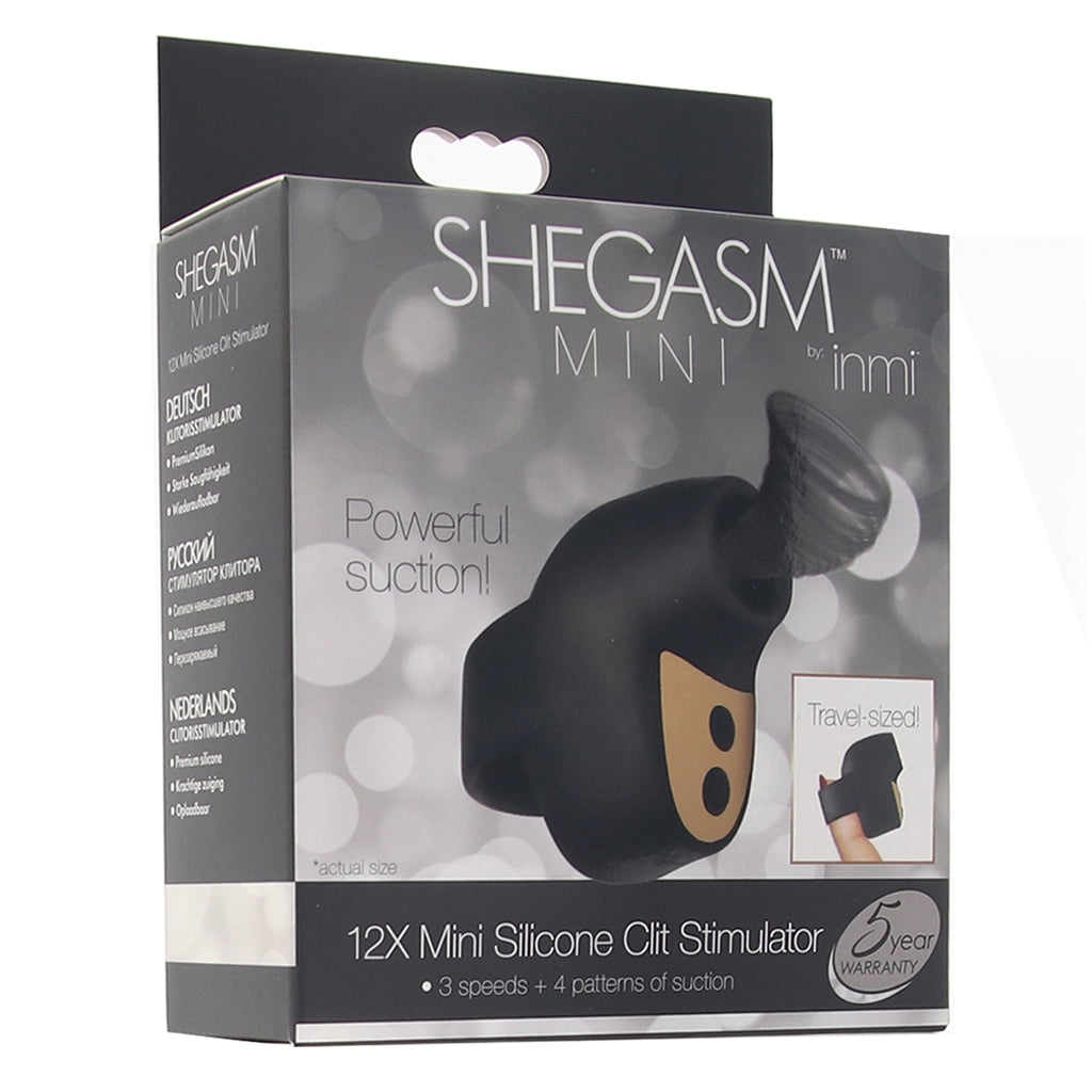 Shegasm Mini Silicone Clitoral Suction Vibe in Black Vibrators > Clitoral Stimulators - Tophatter Daily Deals
