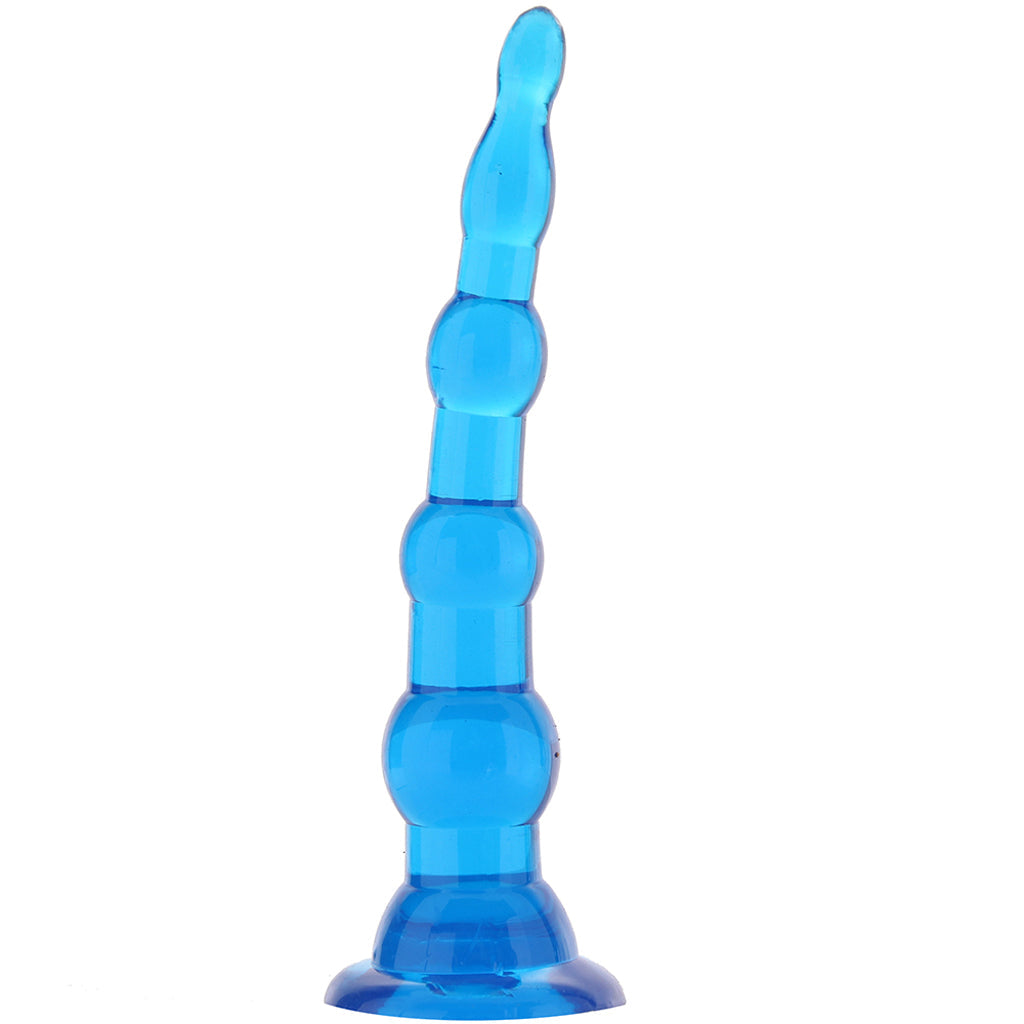 Blue Line 6.75 Inch Anal Beads With Suction Base - Tophatter's Adult Products Anal Sex Toys > Anal Beads - Tophatter Daily Deals