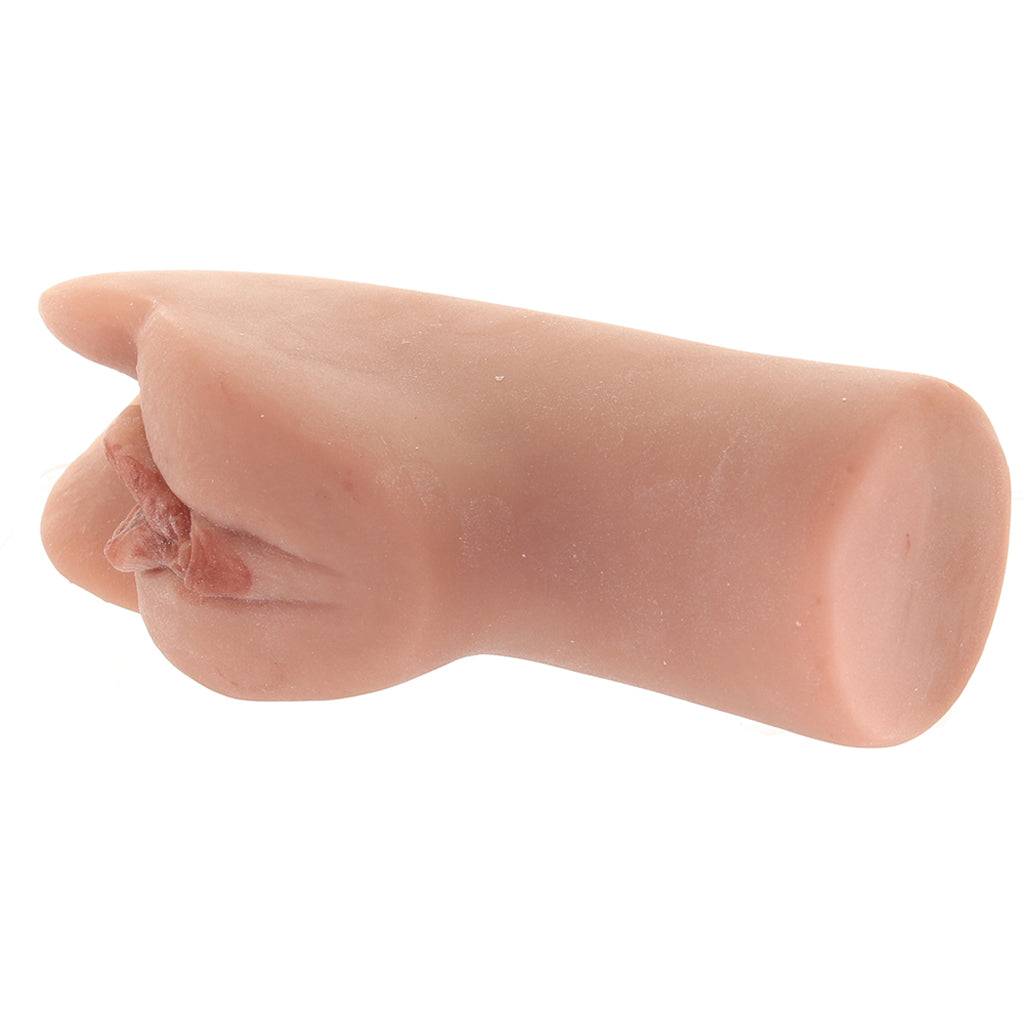 PDX Plus Perfect Pussy Double Stroker in Tan - Tophatter's Adult Products Male Masturbators > Pocket Strokers - Tophatter Daily Deals