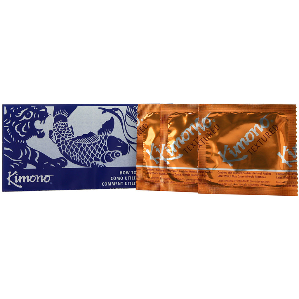 Kimono MicroThin Ribbed & Sensi-Dots in 3 Pack Condoms - Tophatter Daily Deals