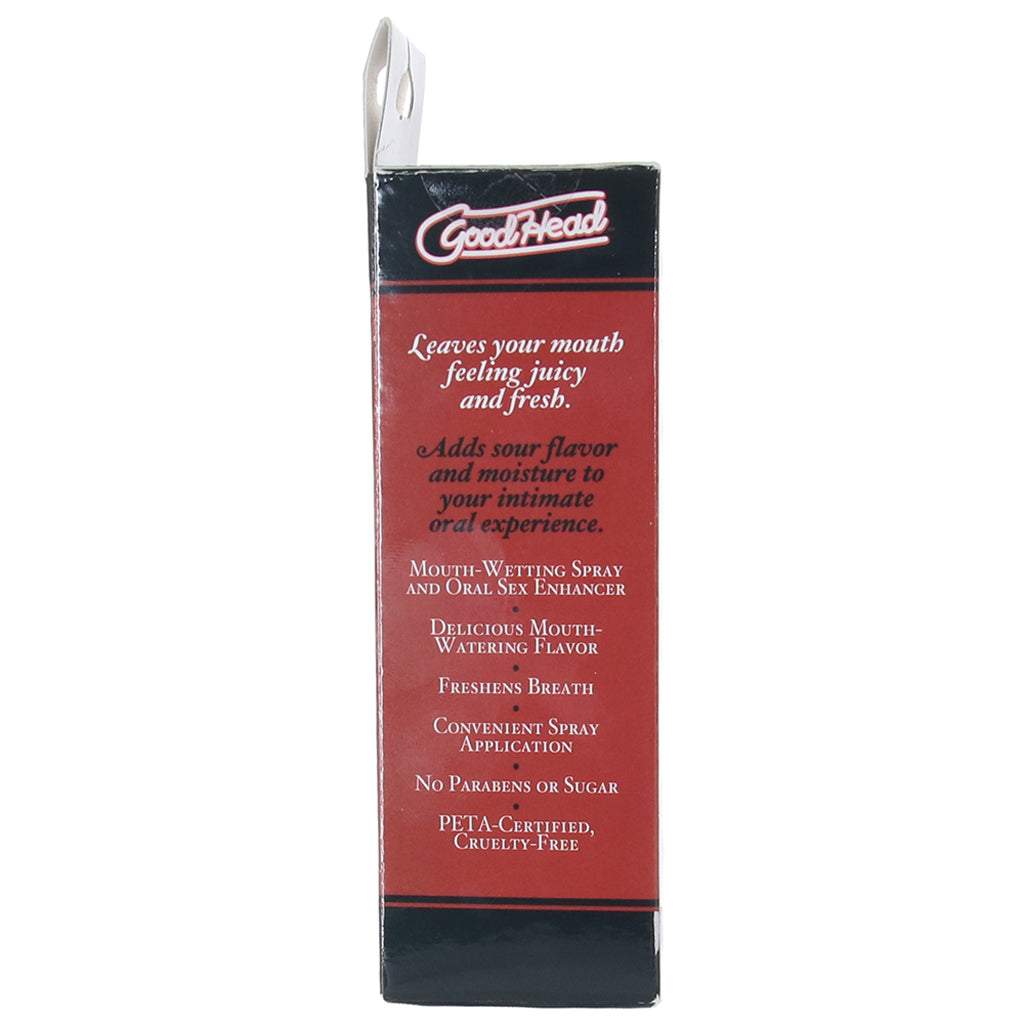 GoodHead Juicy Head Sours Mouth Spray 2oz/59ml in Cherry Lubes and Lotions > Flavored Sex Lubes - Tophatter Daily Deals