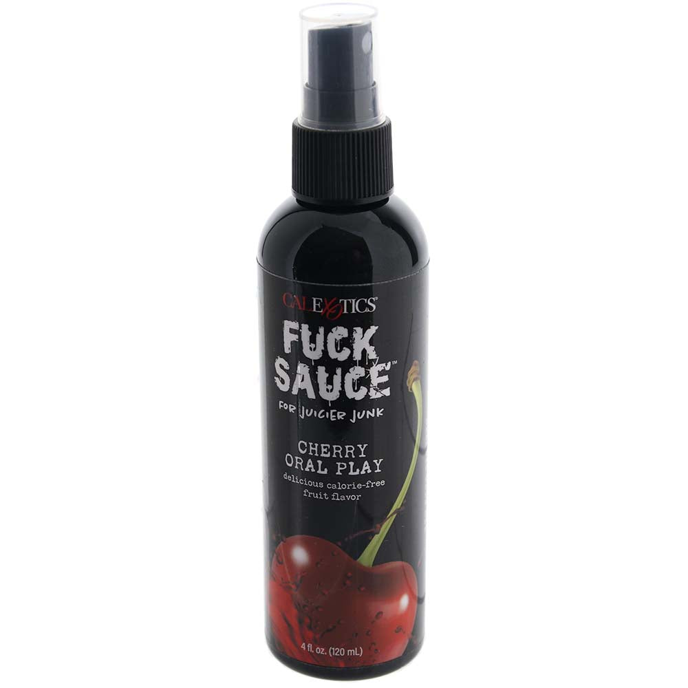 F**k Sauce Flavored Play Enhancer Spray 4oz in Cherry - Tophatter's Adult Sex Toys Online Lubes and Lotions > Female Enhancement - Tophatter Daily Deals