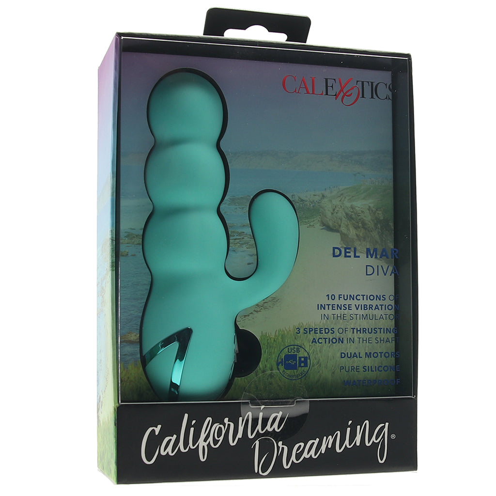 California Dreaming Del Mar Diva Rabbit Vibe Vibrators > Rabbit Vibrators - Tophatter Daily Deals