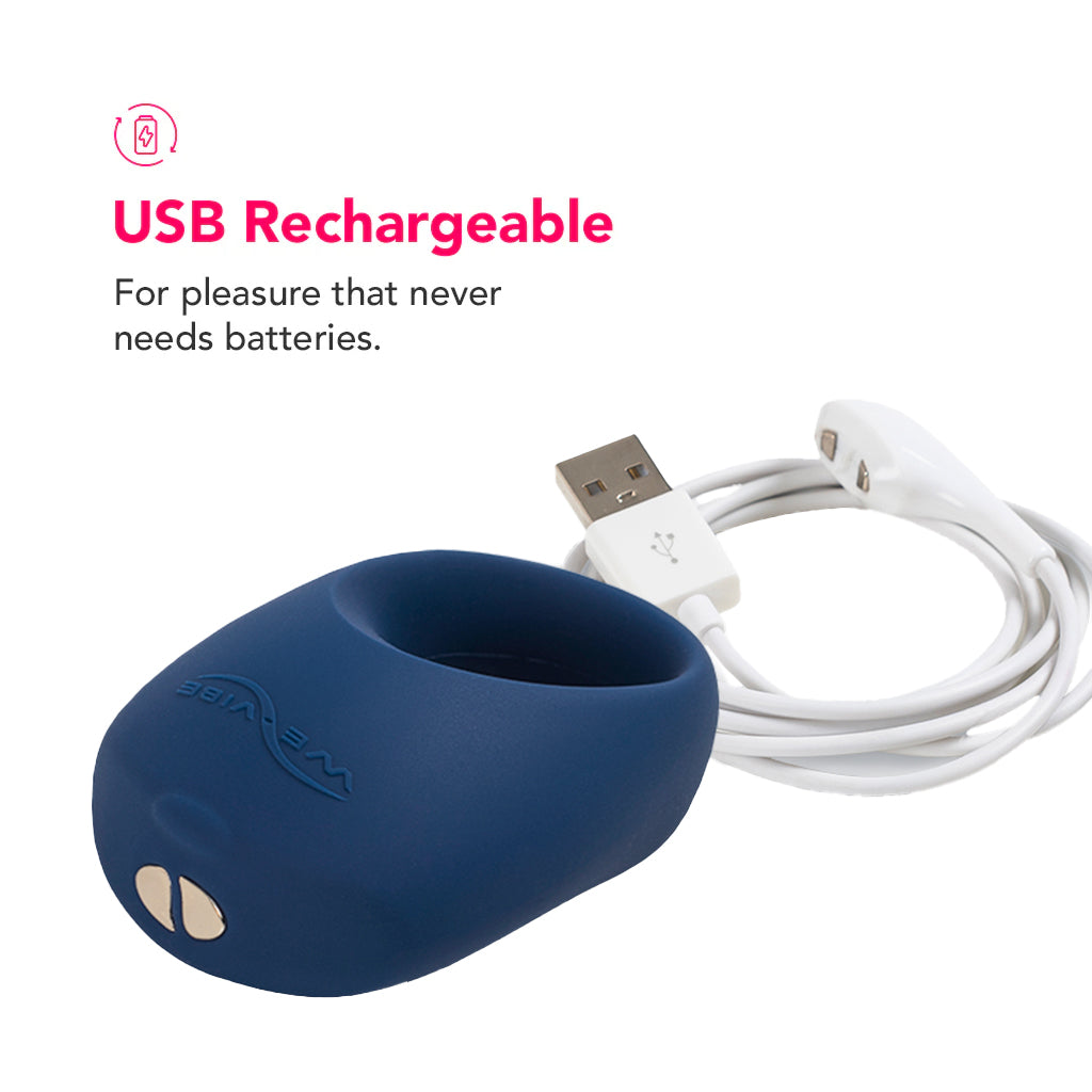 We-Vibe Pivot Vibrating Silicone Ring in Navy Cock Rings - Tophatter Daily Deals