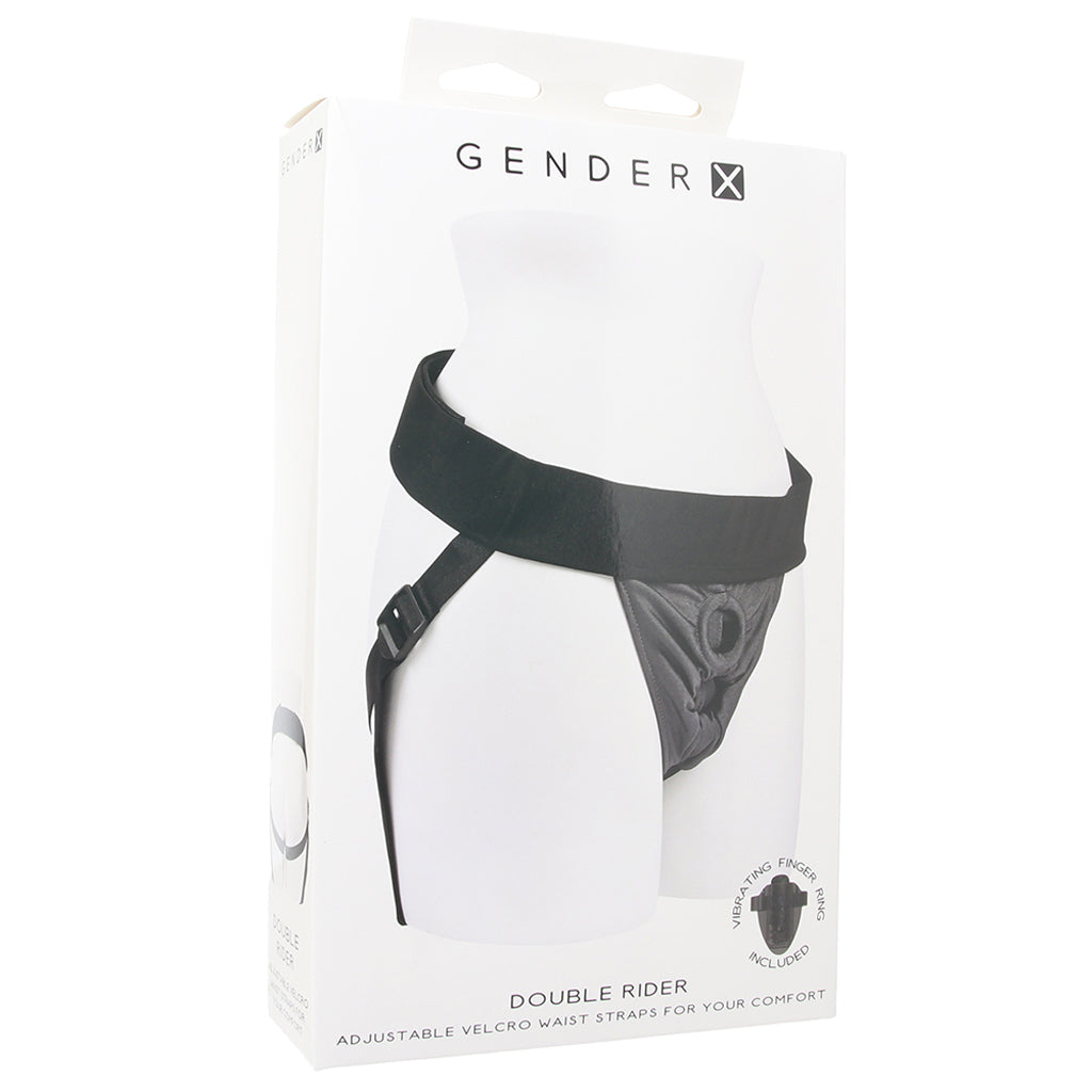 Gender X Double Rider Strap-On Harness Dildo Sex Toys > Strap-On and Harnesses - Tophatter Daily Deals