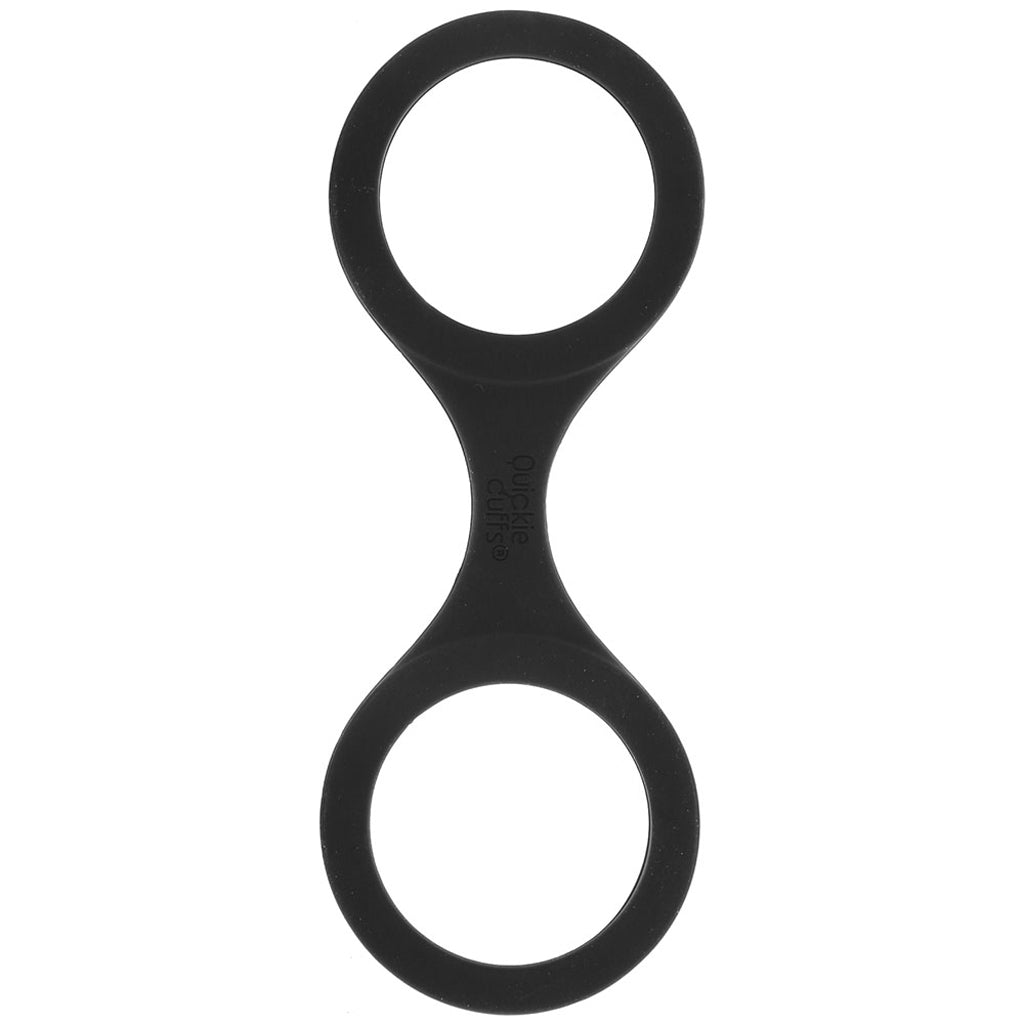 Medium Silicone Quickie Cuffs in Black - Tophatter's Adult Products Bondage and Fetish > Wrist and Ankle Cuffs - Tophatter Daily Deals