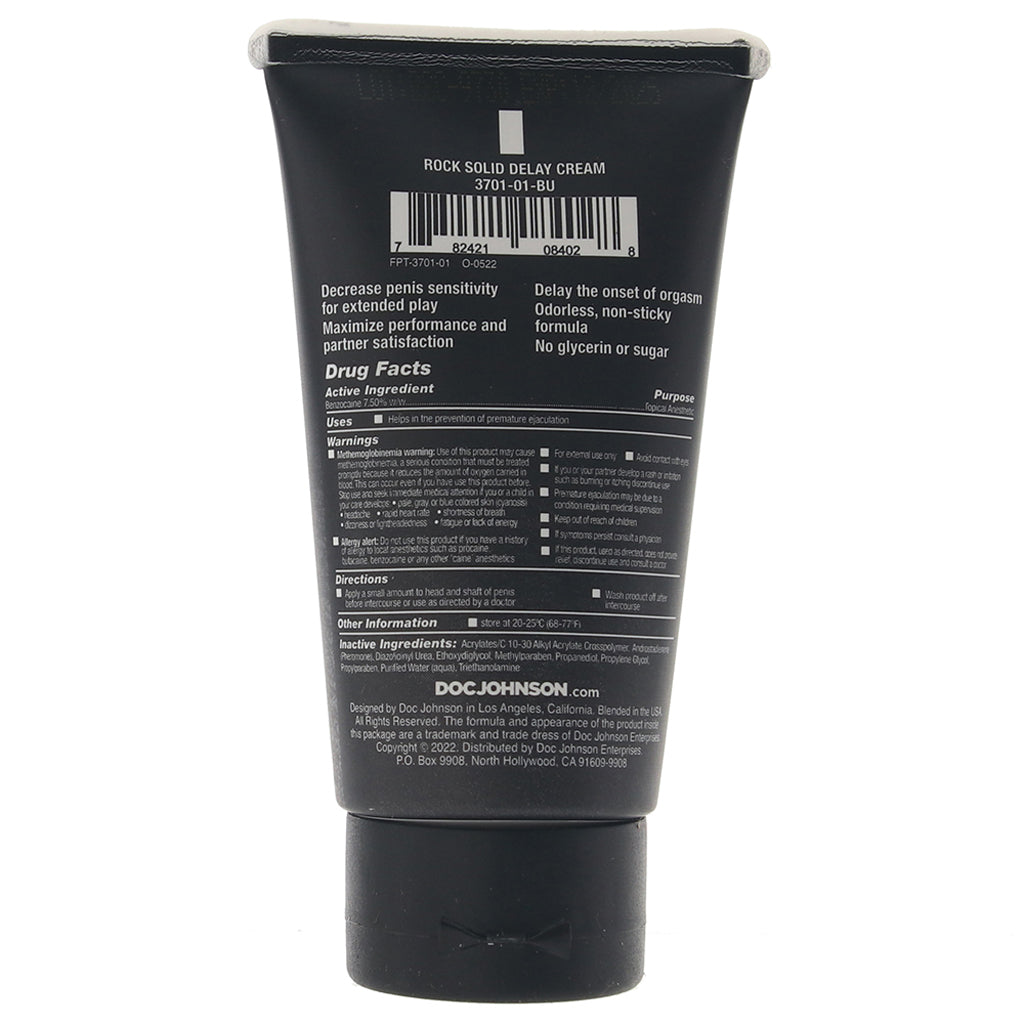 Rock Solid Delay Cream in 2oz - Tophatter's Adult Products Lubes and Lotions > Female Enhancement - Tophatter Daily Deals