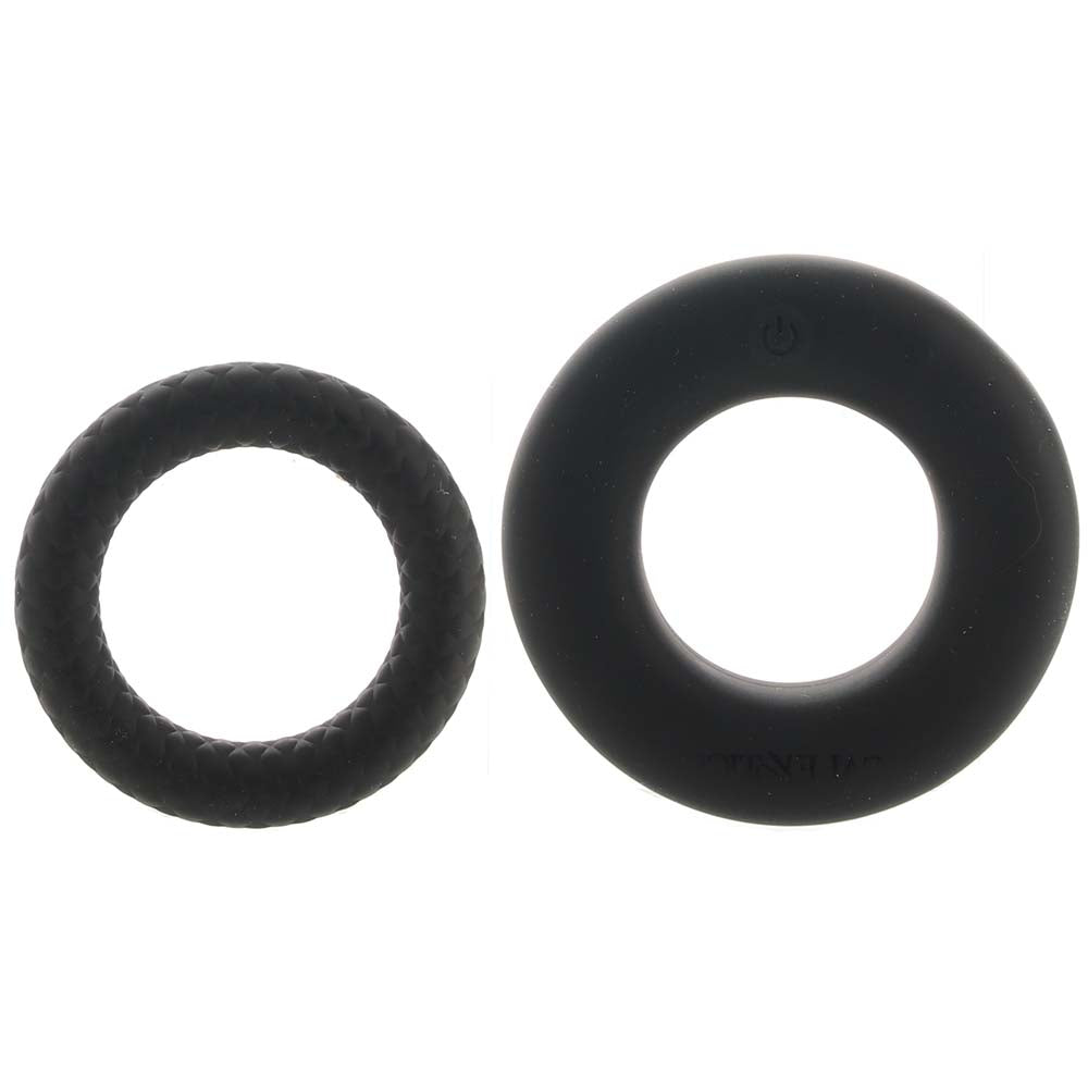 Link Up Optimum Vibrating Ring Set in Black - Tophatter's Adult Products Cock Rings - Tophatter Daily Deals