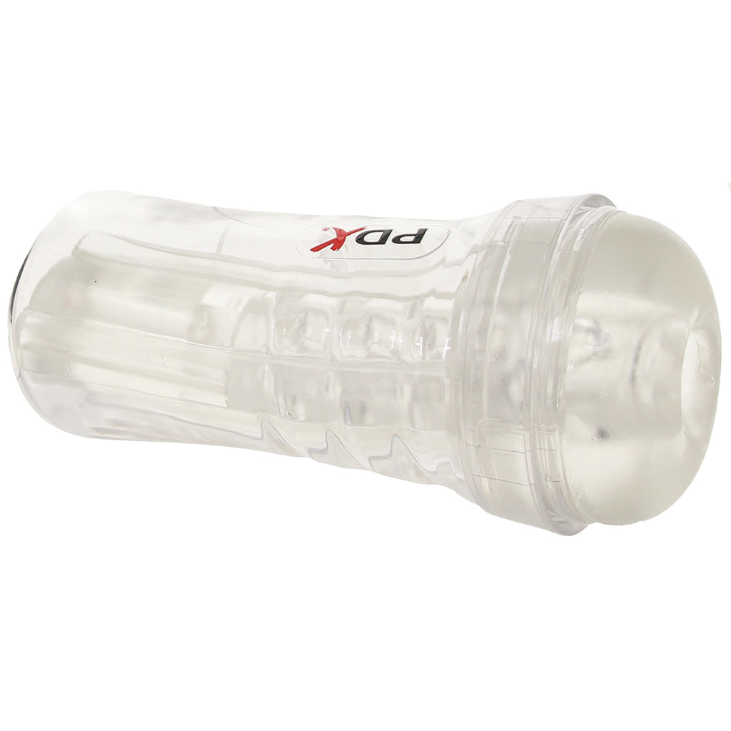 PDX Elite ViewTube Plus See-Thru EZ-Grip Stroker - Tophatter's Adult Sex Toys Online Male Masturbators > Discreet Masturbators - Tophatter Daily Deals