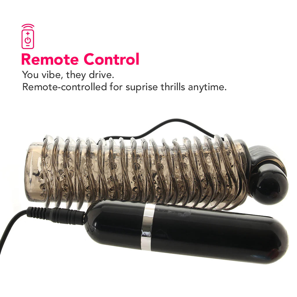 Colt 10 Function Textured Vibrating Stroker in Smoke Male Masturbators > Vibrating - Tophatter Daily Deals