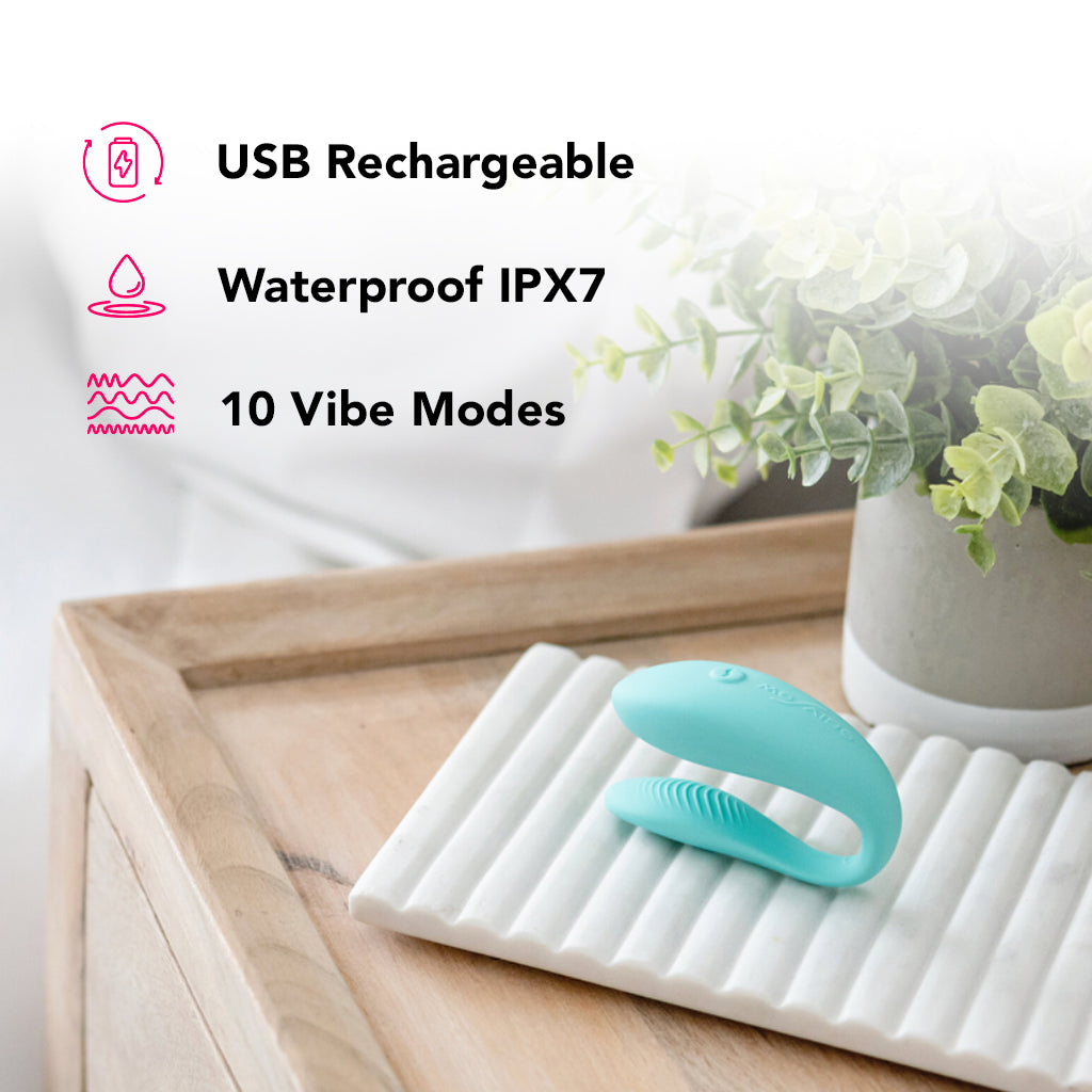 We-Vibe Sync Lite Couple's Vibe in Aqua - Tophatter's Vibrator Deals Online Vibrators > G-Spot Vibrators - Tophatter Daily Deals