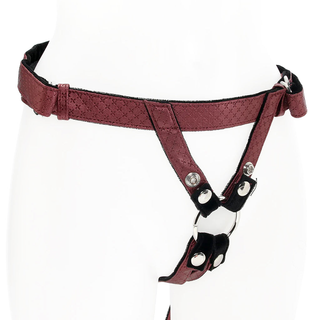 Her Royal Harness The Regal Duchess in Red Dildo Sex Toys > Strap-On and Harnesses - Tophatter Daily Deals