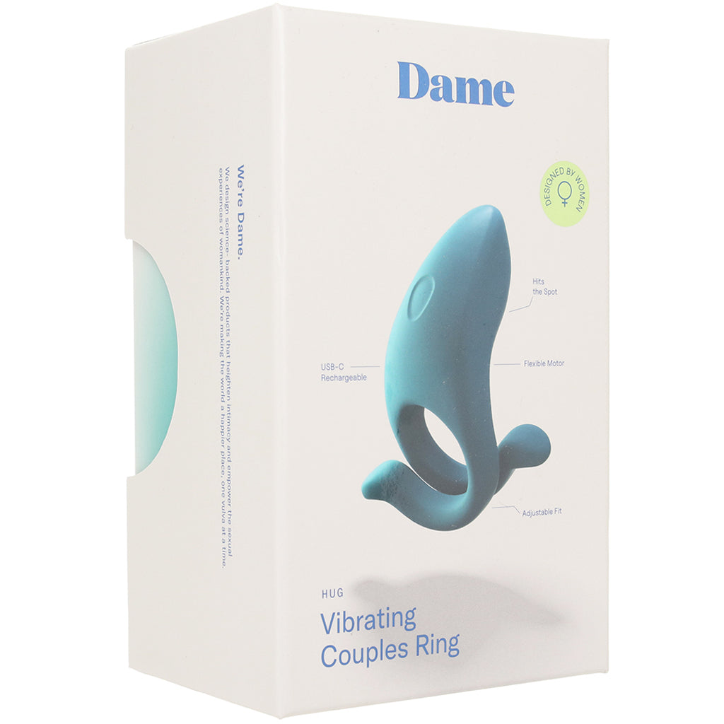 Dame Hug Vibrating Adjustable Couples Ring in Fir - Tophatter's Vibrator Deals Online Cock Rings - Tophatter Daily Deals