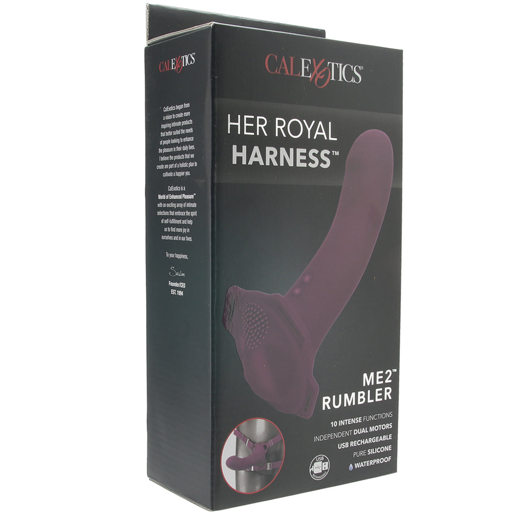 ME2 Rumbler Vibrating Silicone Strap-On in Purple - Tophatter's Vibrator Deals Online Vibrators > Strap-On & Wearable - Tophatter Daily Deals