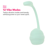 Satisfyer Smooth Petal Wearable Vibe in Mint Vibrators > Bullet and Egg Vibrators - Tophatter Daily Deals