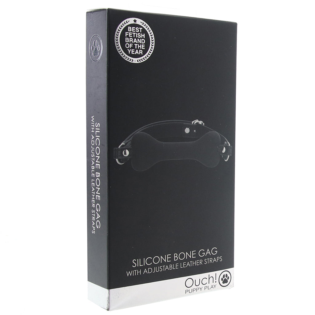 Ouch! Puppy Play Silicone Bone Gag Bondage and Fetish > Ball Gags & Mouth Restraints - Tophatter Daily Deals