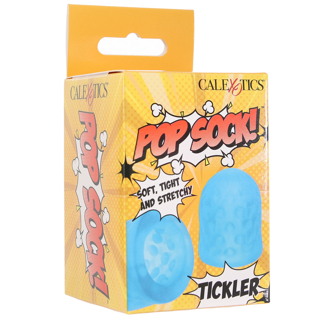 Pop Sock! Tickler Mini Stroker in Blue Sexual Wellness > Gender Expression and Affirmation - Tophatter Daily Deals
