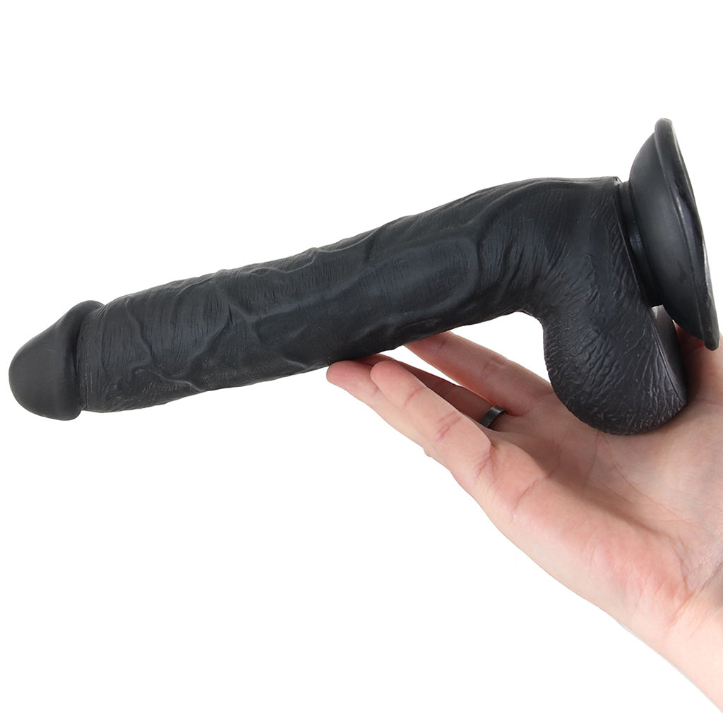 Master Cock Long Logan 10 Inch Ballsy Dildo in Black Dildo Sex Toys > Realistic Dildos - Tophatter Daily Deals
