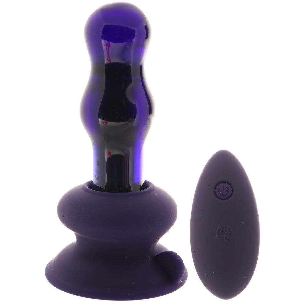 Icicles No.83 Vibrating Glass Plug in Purple - Tophatter's Adult Products Anal Sex Toys > Anal Vibrators - Tophatter Daily Deals