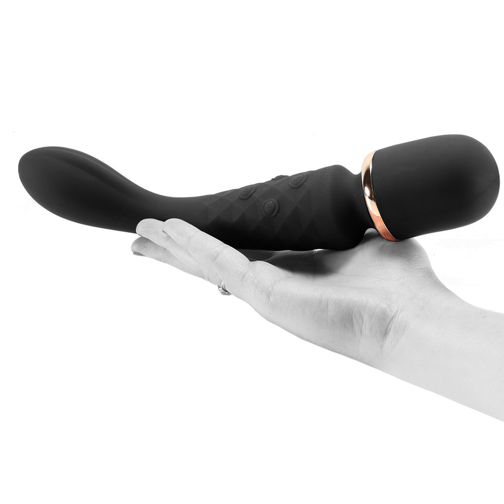 BodyWand Luxe 2-Way Wand in Black Vibrators > Wands - Tophatter Daily Deals