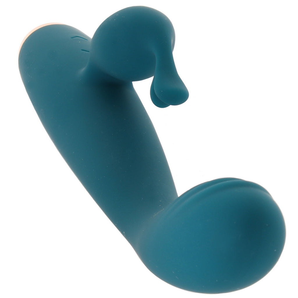 Luxe Skye Slim Rabbit Vibe in Teal - Tophatter's Adult Sex Toys Online Vibrators > Rabbit Vibrators - Tophatter Daily Deals