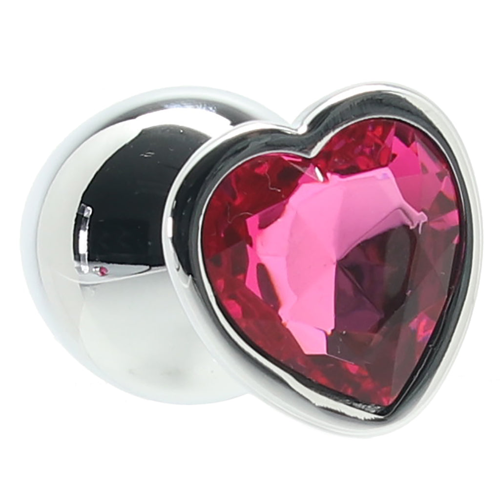 Ouch! Pink Heart Gem Plug in Medium - Tophatter's Adult Products Anal Sex Toys > Butt Plugs - Tophatter Daily Deals