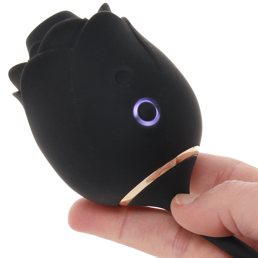 Dark Blushing Rose with Vibrating Egg - Tophatter's Adult Sex Toys Online Vibrators > Clitoral Stimulators - Tophatter Daily Deals