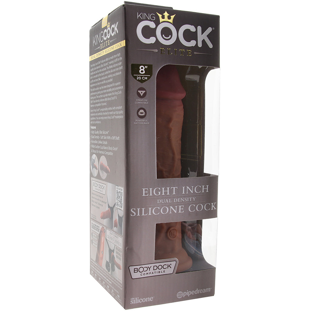 King Cock Elite Dual Density 8 Inch Silicone Cock in Tan Dildo Sex Toys > Realistic Dildos - Tophatter Daily Deals