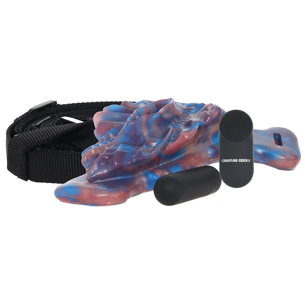 Creature Cocks Siren Snatch Silicone Strap-On Vibe - Tophatter's Adult Sex Toys Online Vibrators > Strap-On & Wearable - Tophatter Daily Deals