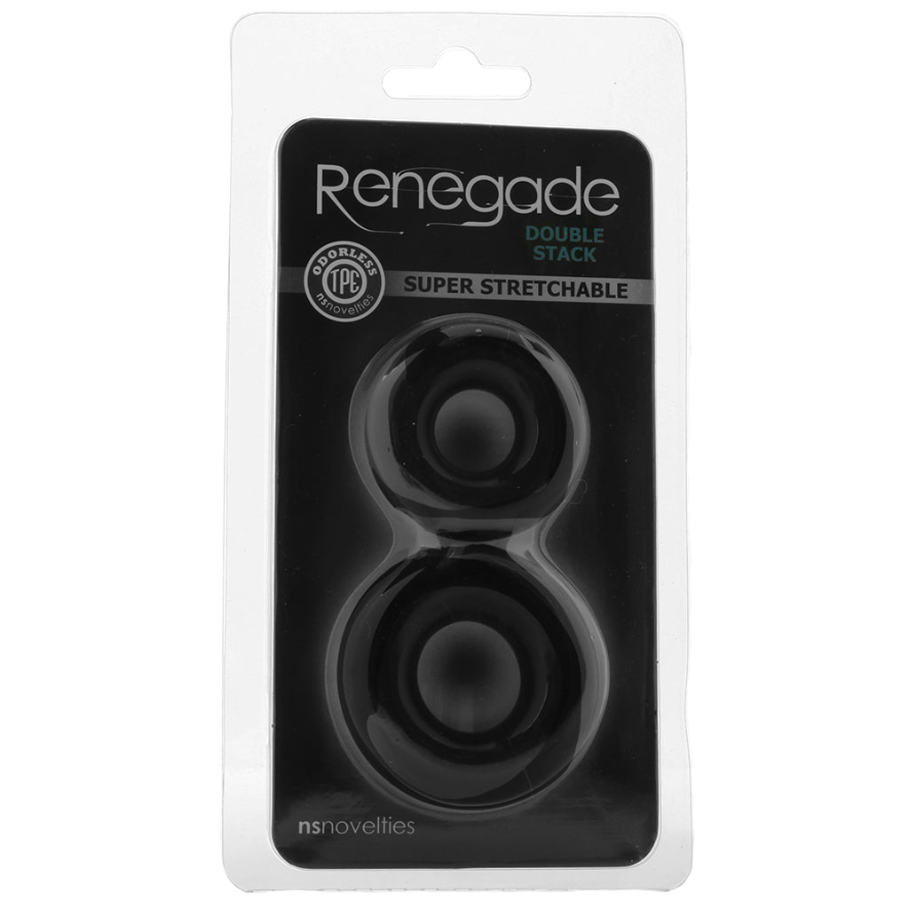 Renegade Double Stack Cock Rings in Black Cock Rings - Tophatter Daily Deals