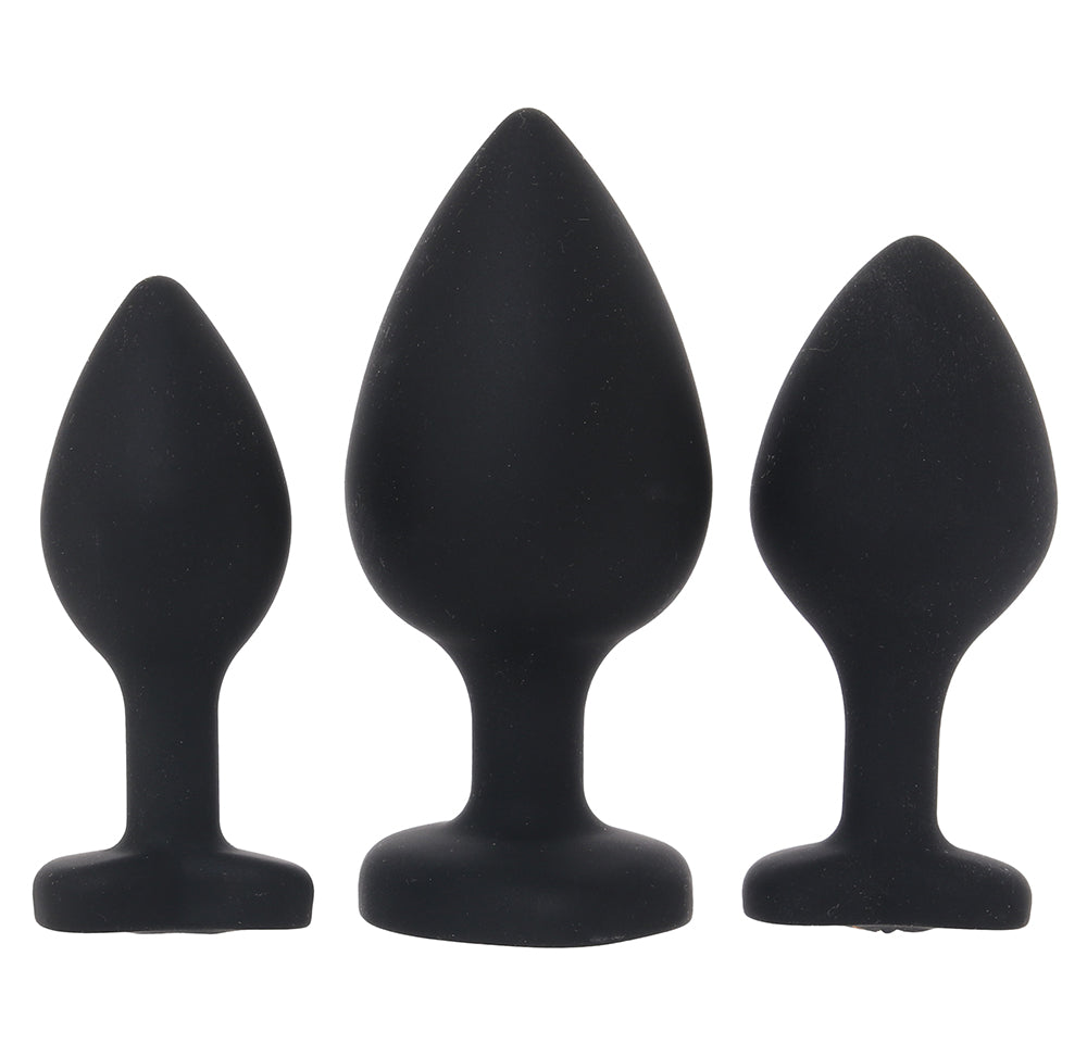 Gemsations Heart Gem Silicone Anal Training Kit Anal Sex Toys > Butt Plugs - Tophatter Daily Deals