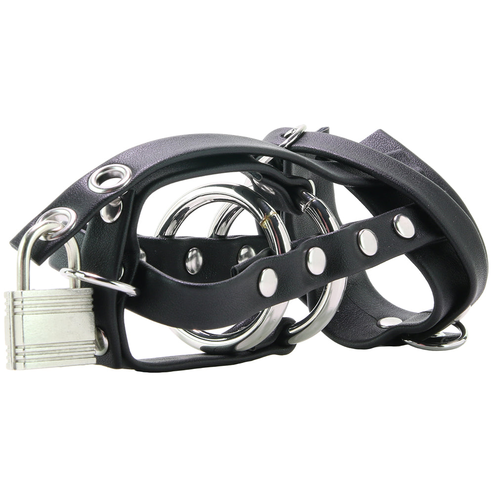 Blue Line Gimp Cock Chastity Sheath with C-Ring - Tophatter's Adult Sex Toys Online Bondage and Fetish > Cock and Ball Devices - Tophatter Daily Deals