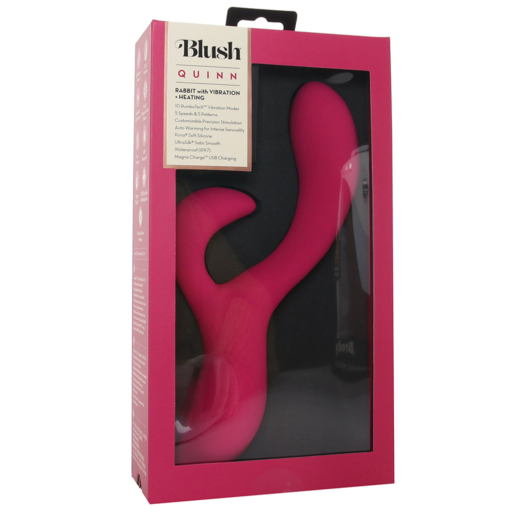 Blush Quinn Warming Rabbit Vibe Vibrators > Rabbit Vibrators - Tophatter Daily Deals