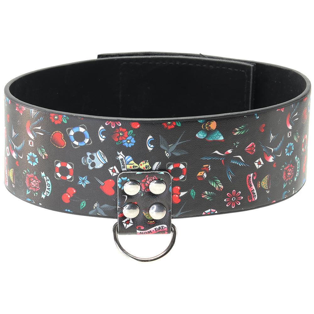 Ouch! Old School Tattoo Leash & Collar Bondage and Fetish > Leashes and Collars - Tophatter Daily Deals