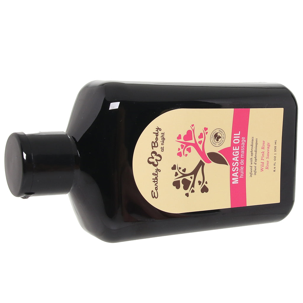 At Night Massage Oil 8.4oz/250ml in Wild Pink Rose - Tophatter's Adult Sex Toys Online Lubes and Lotions > Erotic Massage Oils - Tophatter Daily Deals