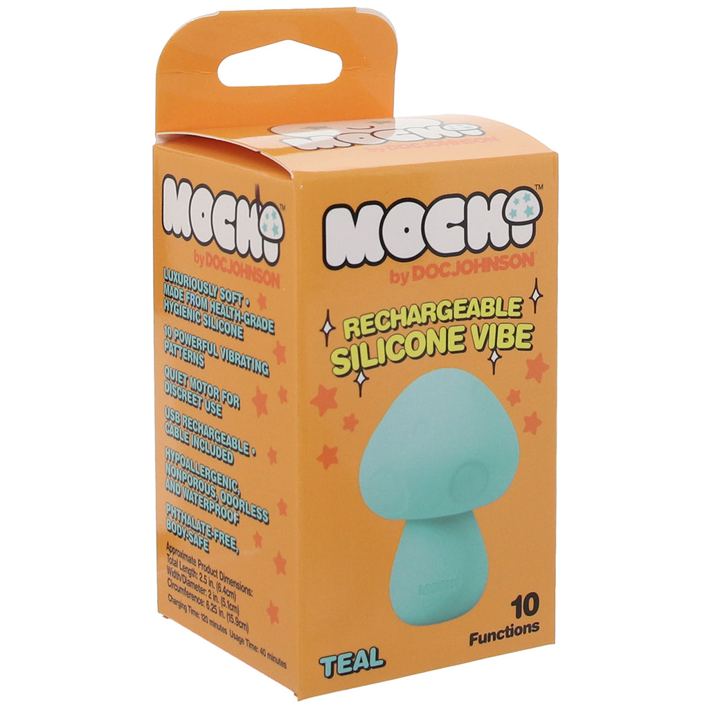 Mochi Silicone Mushroom Mini Vibe in Teal Vibrators > Clitoral Stimulators - Tophatter Daily Deals