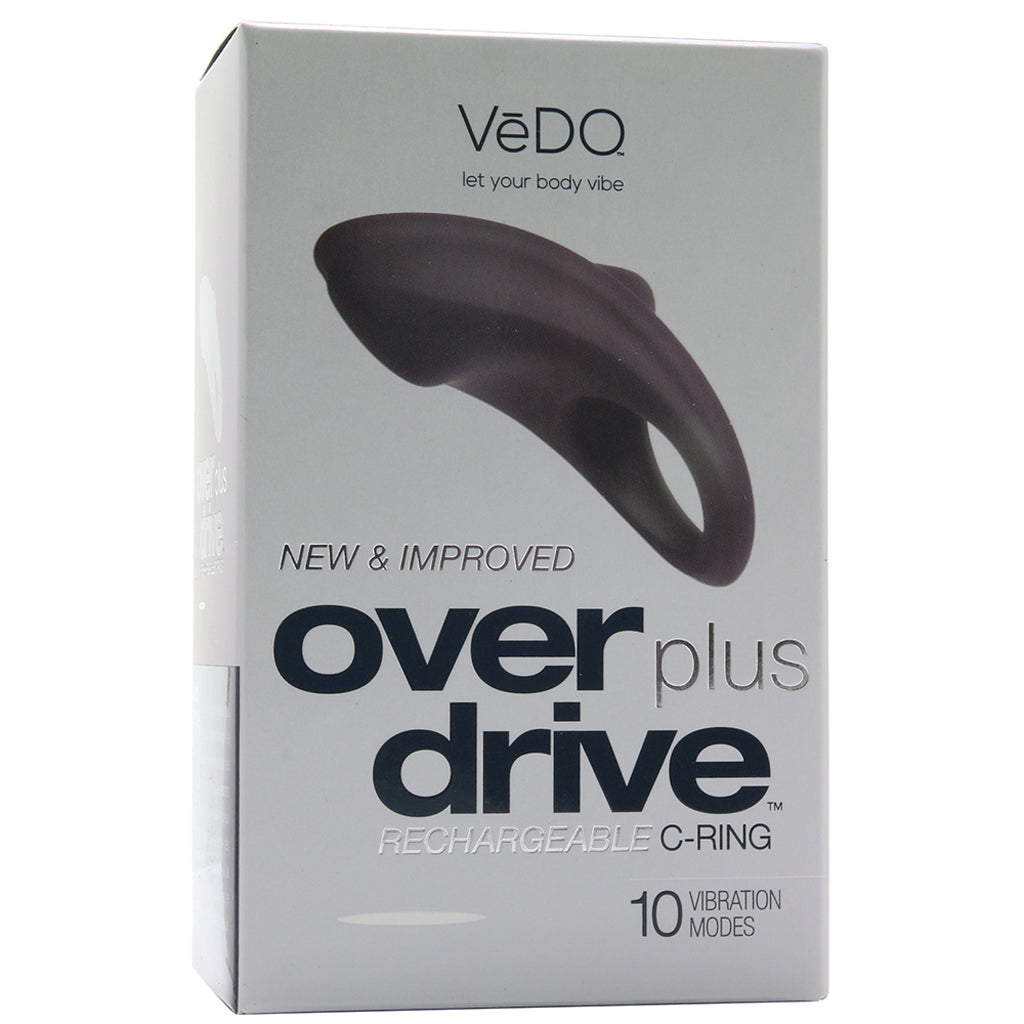 Over Drive Plus Rechargeable C-Ring in Just Black Cock Rings - Tophatter Daily Deals