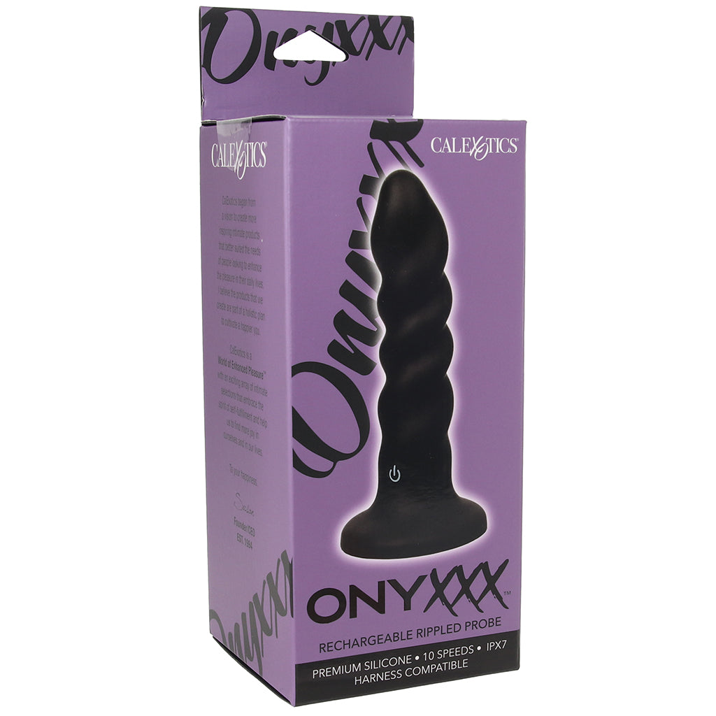 Onyxxx Vibrating Rippled Probe Anal Sex Toys > Anal Vibrators - Tophatter Daily Deals
