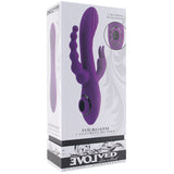 Fourgasm Triple Stimulator Sucking Rabbit Vibe in Purple - Tophatter's Vibrator Deals Online Vibrators > Rabbit Vibrators - Tophatter Daily Deals