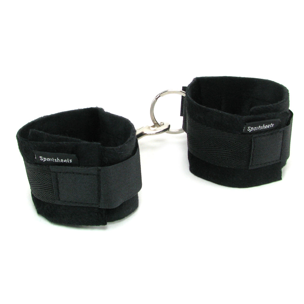 Soft Cuffs in Black Bondage and Fetish > Wrist and Ankle Cuffs - Tophatter Daily Deals