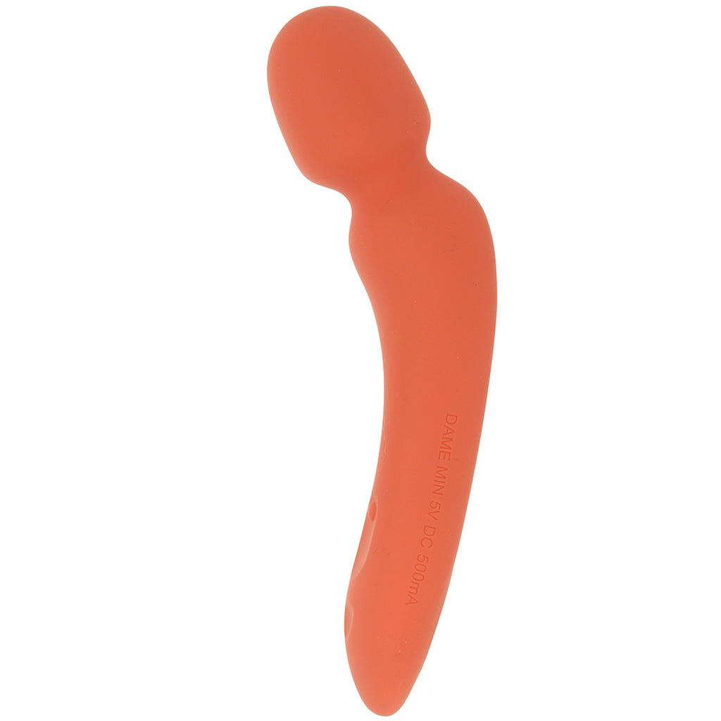 Dame Min External Wand Vibe in Papaya - Tophatter's Adult Sex Toys Online Vibrators > Wands - Tophatter Daily Deals