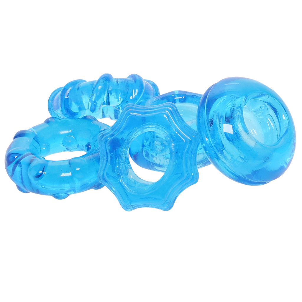 Enhancer Five Piece Cock Ring Set - Tophatter's Adult Sex Toys Online Cock Rings - Tophatter Daily Deals
