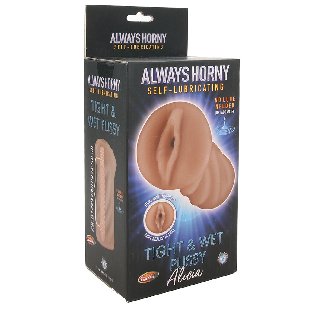 Always Horny Alicia Tight & Wet Pussy Stroker - Tophatter's Adult Sex Toys Online Male Masturbators > Pocket Strokers - Tophatter Daily Deals