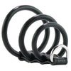 Blue Line 3 Ring Silicone Gates of Hell with Leash Lead Bondage and Fetish > Cock and Ball Devices - Tophatter Daily Deals